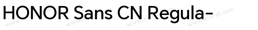 HONOR Sans CN Regula字体转换
